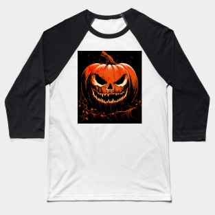 Copy of Halloween pumpkin - Red Baseball T-Shirt